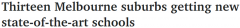 墨尔本2023年将开13所新校，配备先进设施，孩子