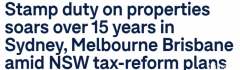 澳首府城市过去15年购房印花税涨幅出炉！悉尼印