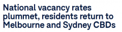 全澳租屋空置率降至9年最低，民众重返悉墨CBD（