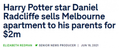 “哈利·波特”低调出售澳洲富人区房产！没想到