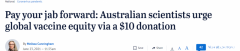 专家：想控制住疫情，每个澳人都应该捐助10澳元