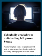 网络喷子和霸凌者将遭重罚 联邦参议院通过“反
