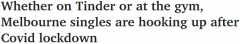 疫情阻止不了单身男女，墨尔本成Tinder全球第二