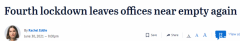 第四次封城让墨尔本办公楼再次“人去楼空”！