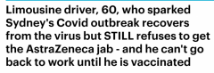 被指引爆悉尼疫情，豪车司机仍拒打牛津疫苗：