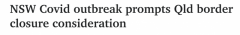 悉尼疫情持续恶化，新昆边境恐将关闭！昆州州
