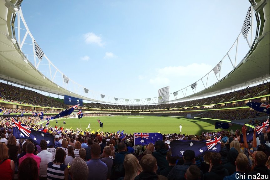 Illustration of proposed Gabba redevelopment