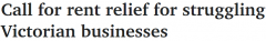 维州政府被敦促为商户减免租金，反对党：封这