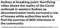 抖音视频揭悉尼疫情现状！西南区养老院连曝5例