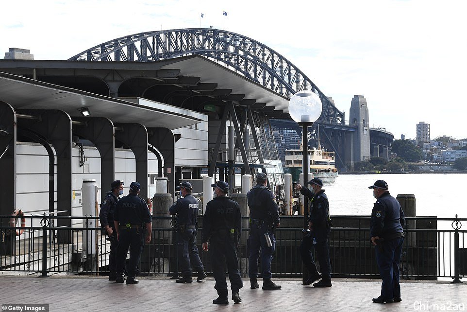 A massive police operation is underway in Sydney in anticipation of a second weekend of anti-lockdown rallies in Sydney's CBD (pictured)