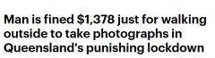 澳男出门散步拍照转眼被罚$1000多！卫生部长警告