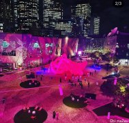 巨型荧光粉绳结惊现Fed Square！少女心艺术品，还