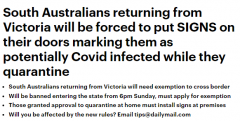 为防维州疫情入境，南澳政府出“狠招”：维州