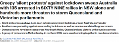 澳洲停摆日？多地爆发“无声”抗议，反对封锁