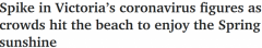 数百人涌向墨尔本海滩，不戴口罩，部分地区将