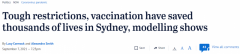 建模报告：悉尼封锁及疫苗推广预防了超5000人死