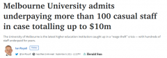 为这事，墨尔本大学向1000名员工正式道歉！还需