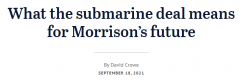 澳媒：澳英美结盟造核潜艇，对莫里森来说意味