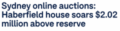 悉尼房产超底价$202万售出！中介和卖家都被惊呆