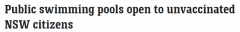 新州户外泳池下周重新开放，不打疫苗也能入内