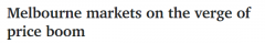 研究：墨尔本房市处于大涨边缘，多区前景良好
