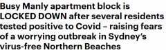 至少5人确诊！悉尼公寓爆疫情，26户居民居家隔