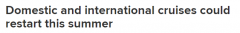 澳国内国际邮轮或于今年夏季重启！联邦：接种