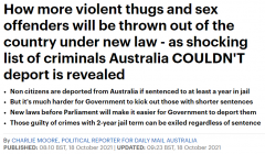 澳洲或通过新法，打击严重犯罪行为！这几类人
