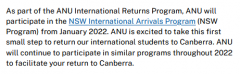 多所澳大公布留学生返澳细节！ANU、UC确定明年