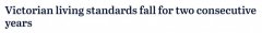维州人生活水平连续2年下降，经济30年来首次收