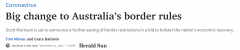 澳洲即将官宣边境新政策！技术移民、留学生、