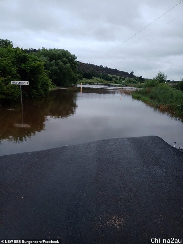 The wild weather has already led to widespread flooding with drivers warned to keep off the roads and stay home