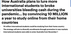 澳洲官宣：计划招收1000万留学生！