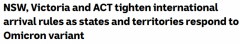 严防Omicron入侵！新州、维州、南澳及首都领地重