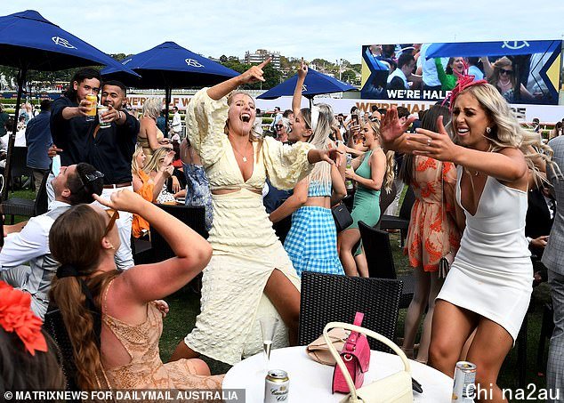 The much-maligned AstraZeneca vaccine could prove key to Australia dodging yet another Covid wave sweeping the nation if the UK's experience is any guide (pictured, racegoers enjoy the Melbourne Cup after Victoria's lockdown ended)