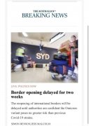 刚刚确认！澳洲国境延期2周开放，留学生及各类