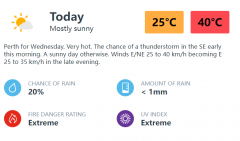 40℃！珀斯迎今夏最热一天！西澳山火多点开花！