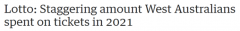 太疯狂了！西澳人去年狂花10亿澳元买彩票！！