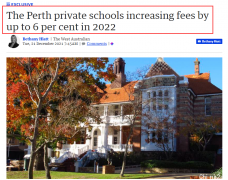 珀斯多所私立学校学费齐看涨，最高涨幅达6%！