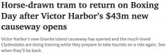 Victor Harbor“马拉电车”即将回归！斥资$4300万重