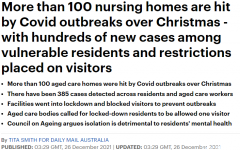 澳洲疫情持续爆发，上百家养老院被封，385名老