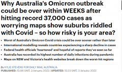 专家：澳洲Omicron疫情或数周内触顶，然后逐渐结