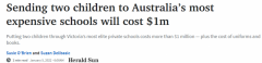 供两个孩子上澳洲最贵的私校要花多少钱？光学