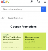 ebay有22% off code PJAN22