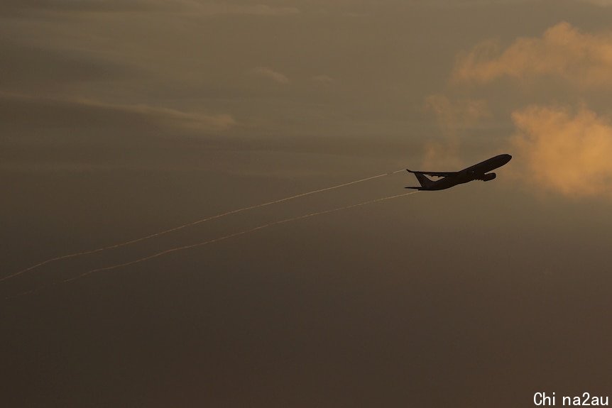 An Air China plane takes off from Sydney Airport