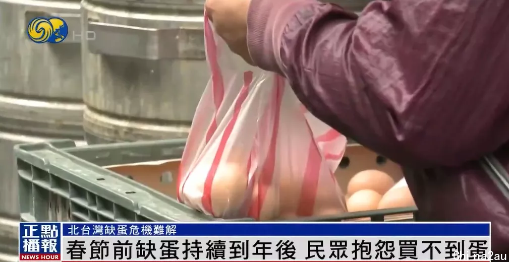 台湾北部陷缺蛋危机，民众上班时间排队买蛋，每人限购15个
