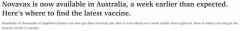 Novavax疫苗在澳上市！去哪接种？是否安全？一文