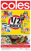 Coles 2月23日-3月1日折扣，半价电话卡还送额外1