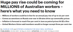 最高上涨6%！澳洲多个行业工会呼吁加薪，数百万