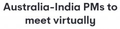 澳印总理下周举行双边虚拟峰会，对于印度“不